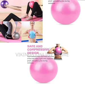 Pilates and Yoga Exercise Ball With a Textured, Anti-Skid Frosted