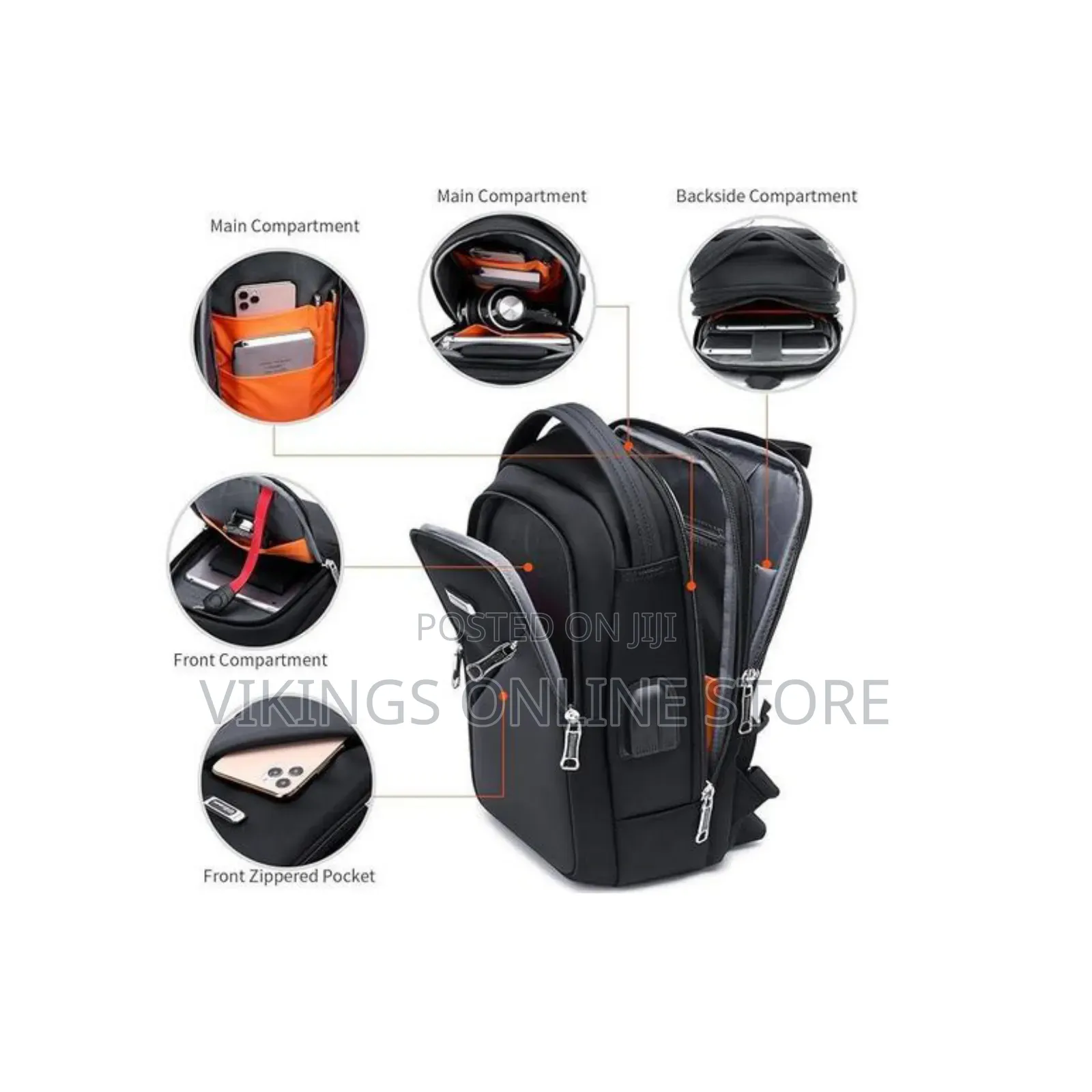 DUSLANG Crossbody Backpack Bag, Multi-Functional Sling Chest Bag