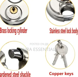 Heavy Duty Disc Locks With Hardened Steel Shackle