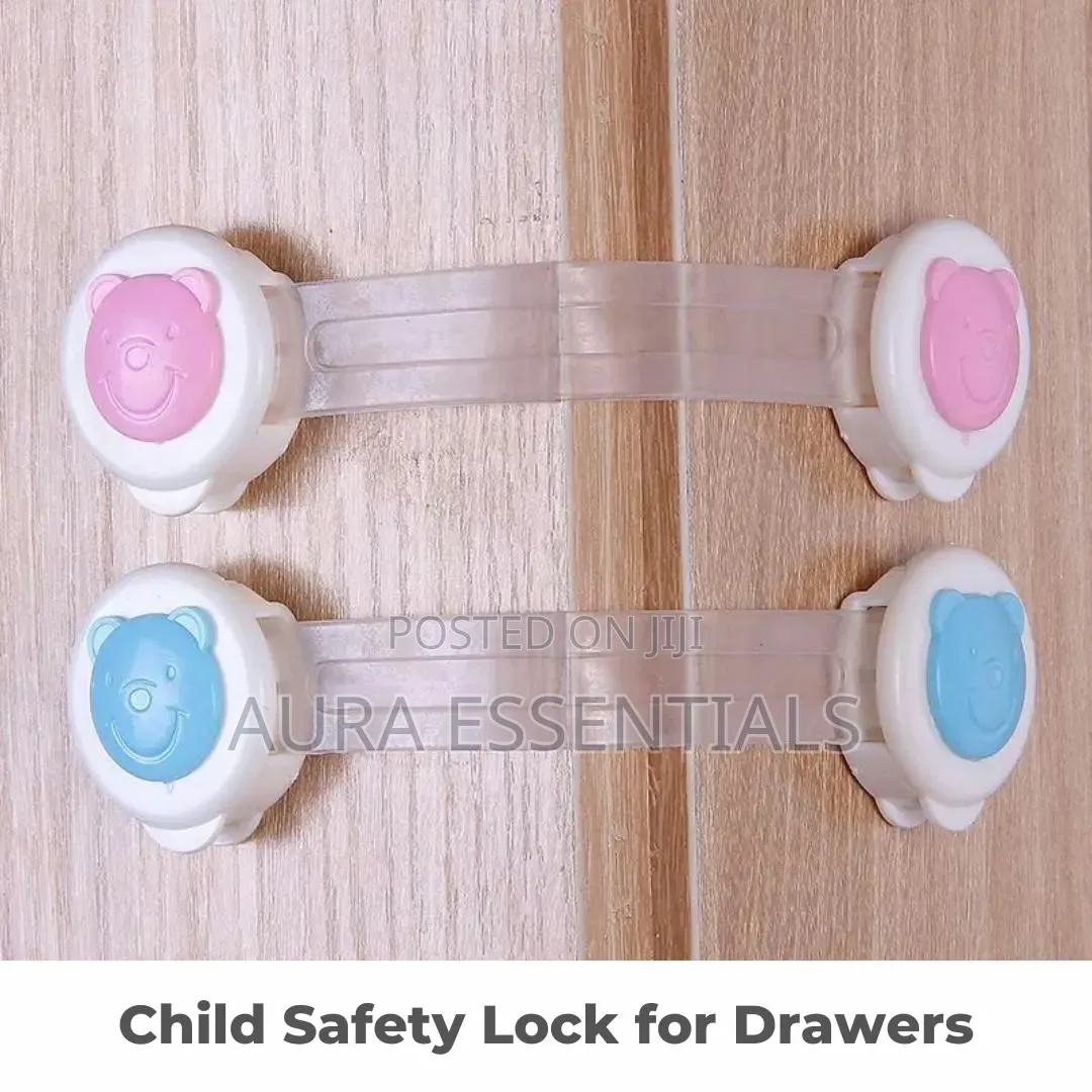 2pcs Child Safety Lock for Drawers, Doors and Cabinet Locking Latch