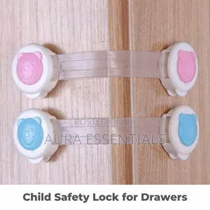 2pcs Child Safety Lock for Drawers, Doors and Cabinet Locking Latch