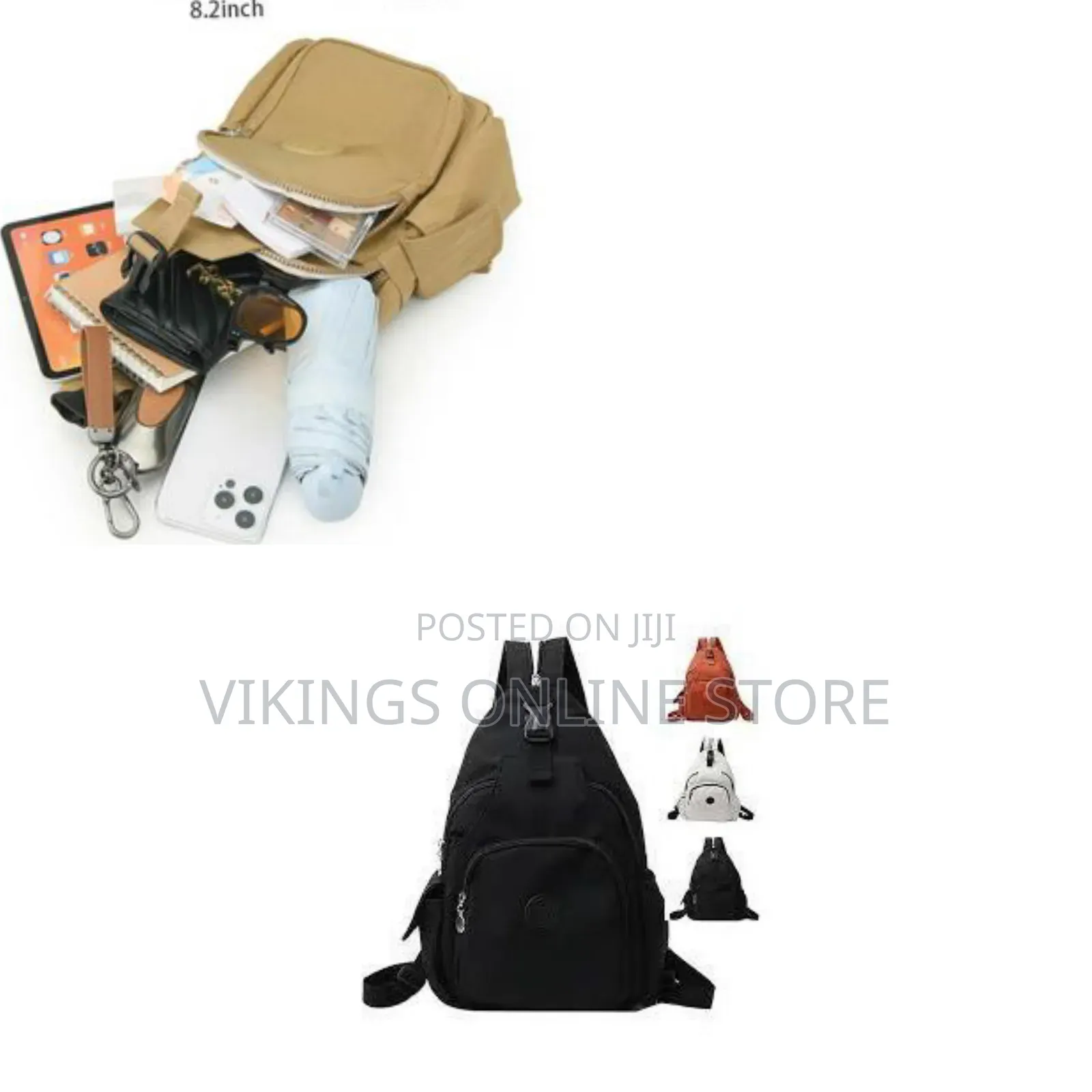 Convertible Multi-Pocket Anti-Theft Sling Backpack
