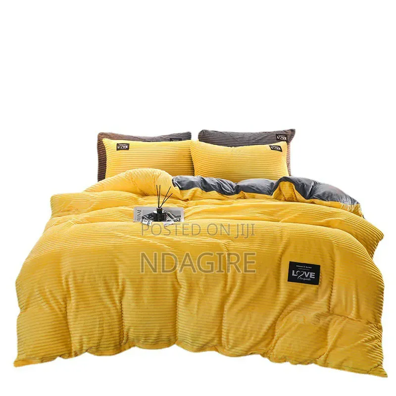 Mustard - Yellow Ribbed Beddings