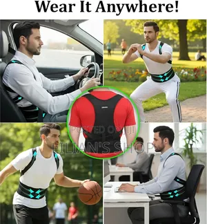 Adjustable Shoulder Straightener for Improving Back Posture