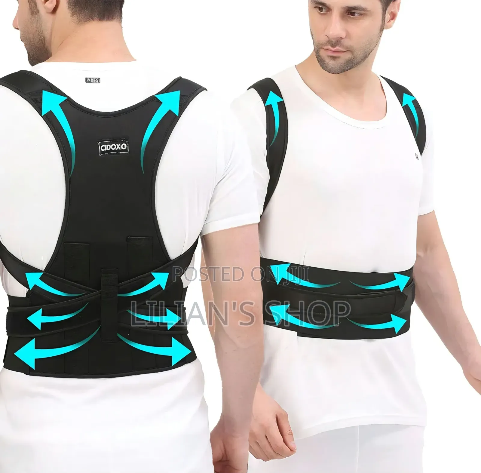 Adjustable Shoulder Straightener for Improving Back Posture
