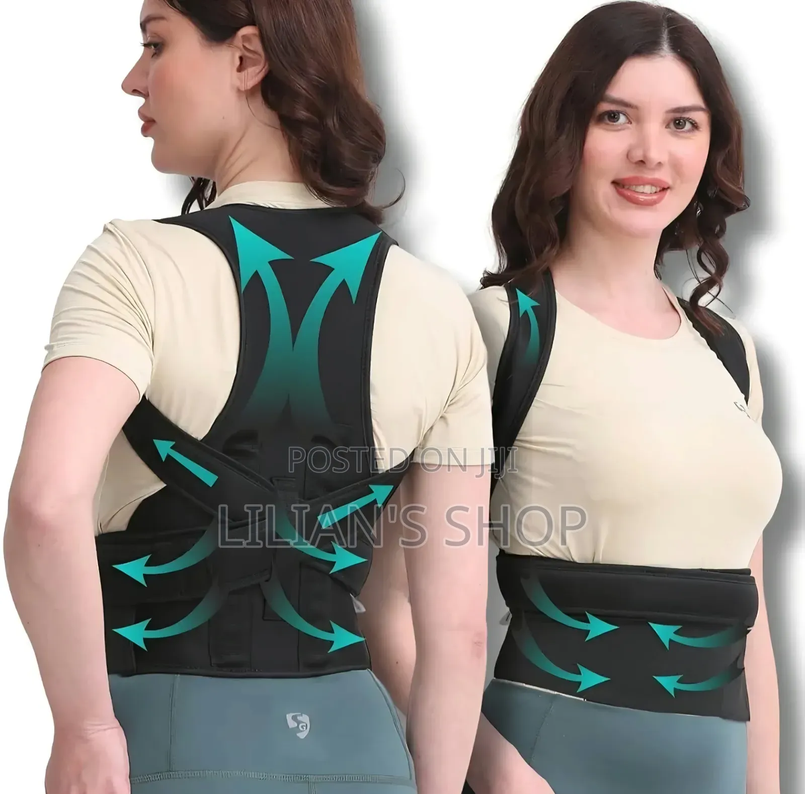 Adjustable Shoulder Straightener for Improving Back Posture