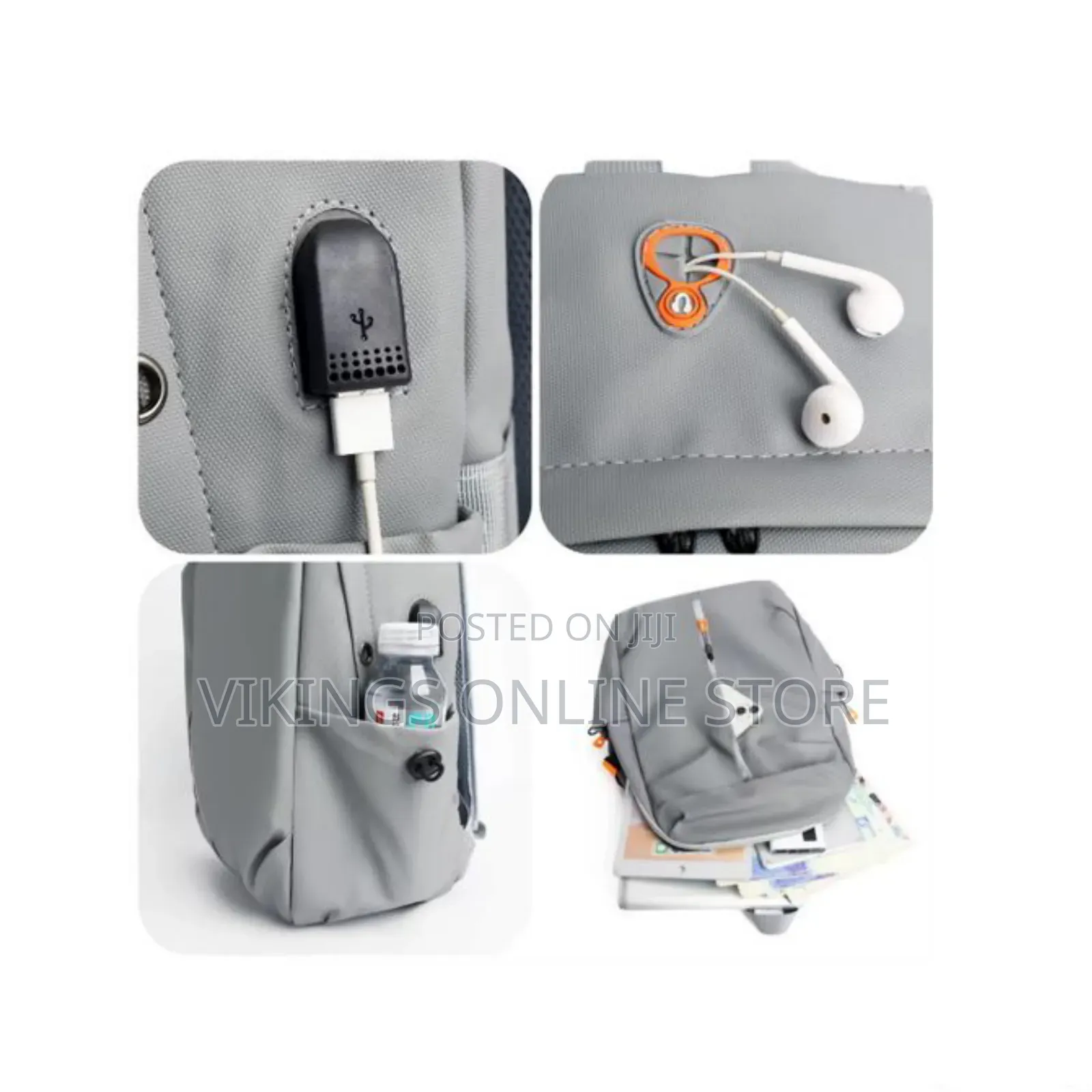 Waterproof Casual and Business Laptop Backpack With a Vertical Zipper