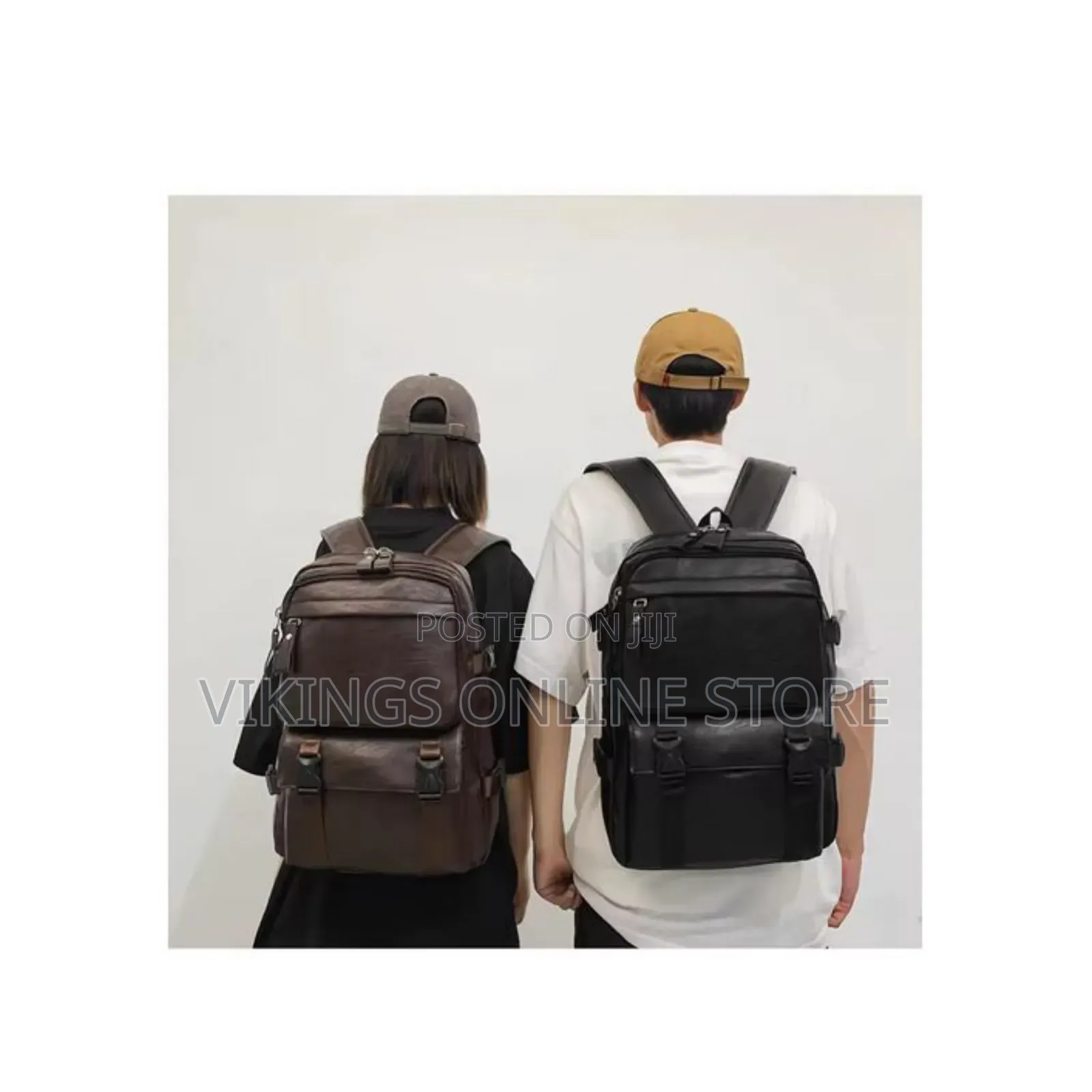 Soft PU Leather Commuter and Travel Backpack