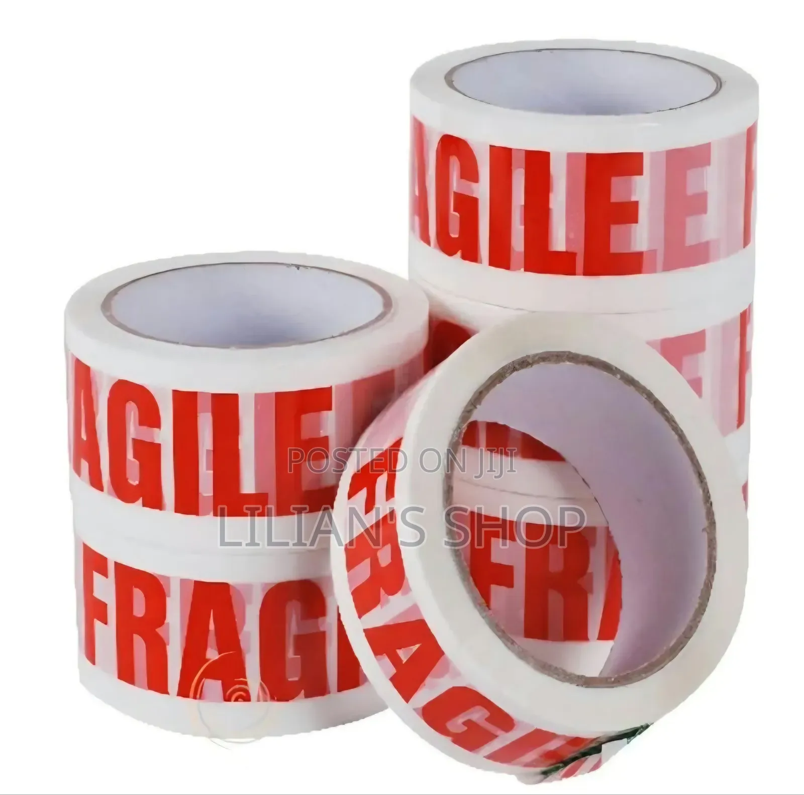 Fragile Tape Red Text Colour Parcel Tape 48MMx10M