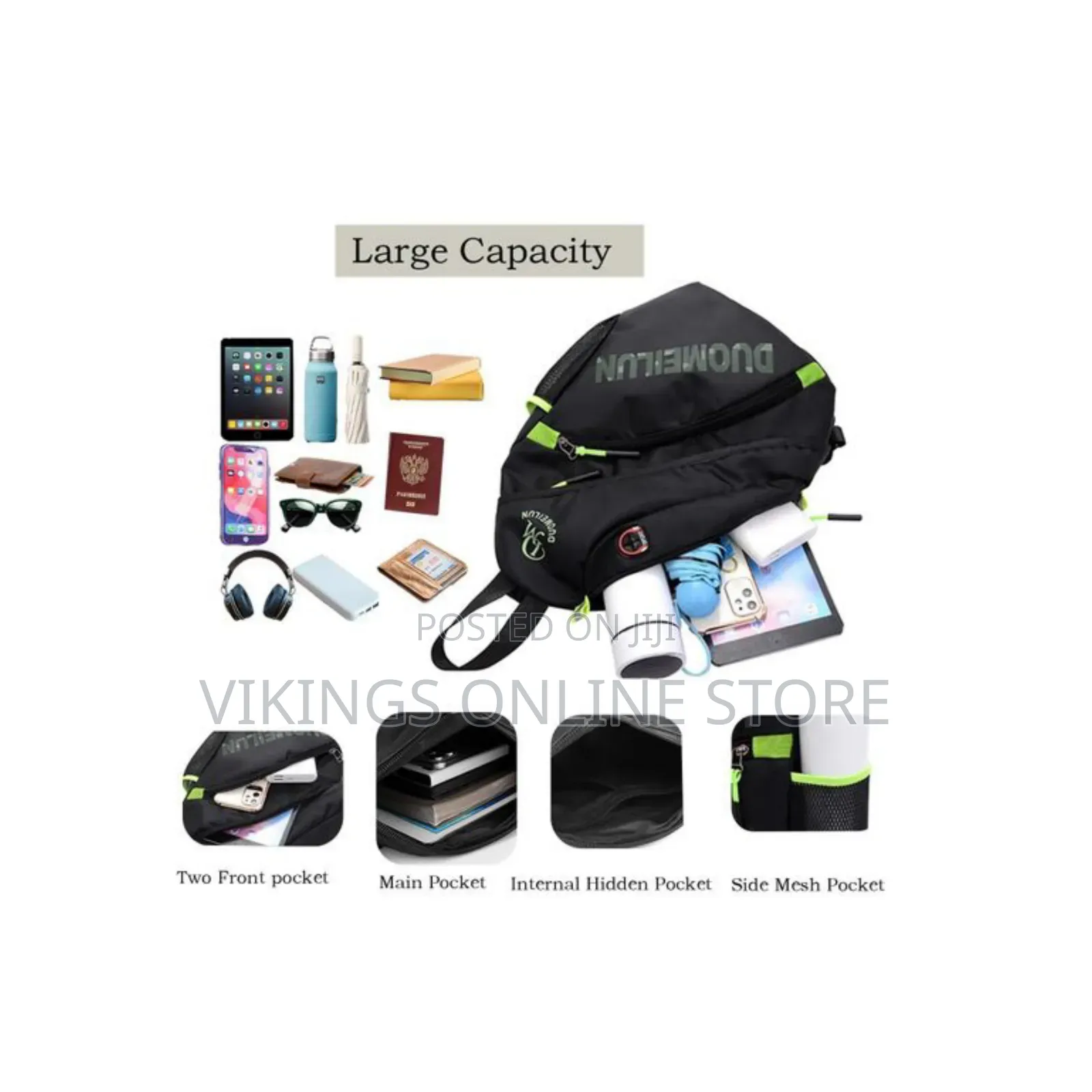 Waterproof Multipurpose Sling Bag / Crossbody Backpack