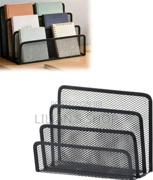 Vertical Metal Mesh Desk Organiser