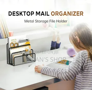 Vertical Metal Mesh Desk Organiser