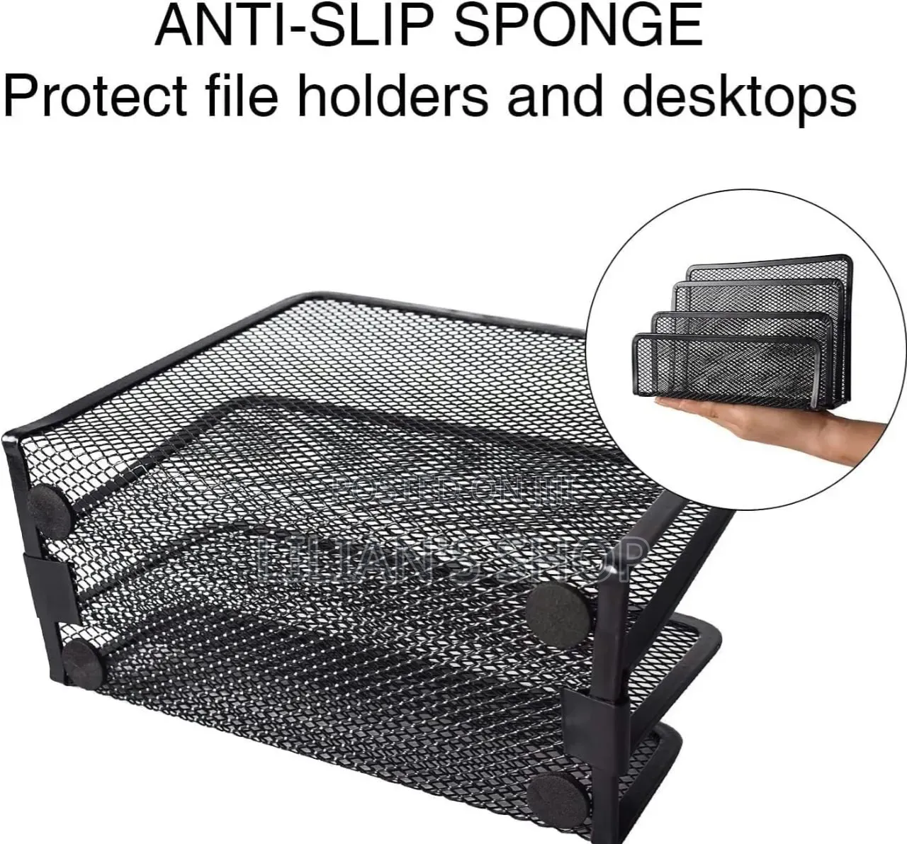 Vertical Metal Mesh Desk Organiser