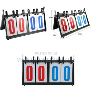 4-Digit Portable Tabletop Flip Scoreboard for Tracking Scores