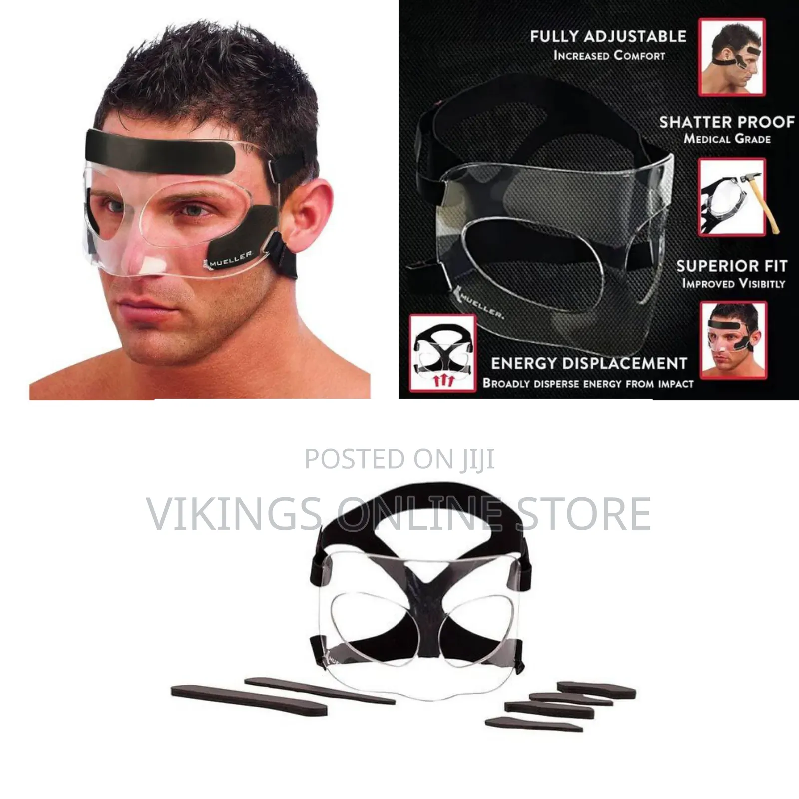 Mueller Protective Face Shield and Nose Guard