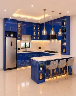 Kitchen Cabinets/Smart Peninsula Modern U Shape Kitchen Cabinets