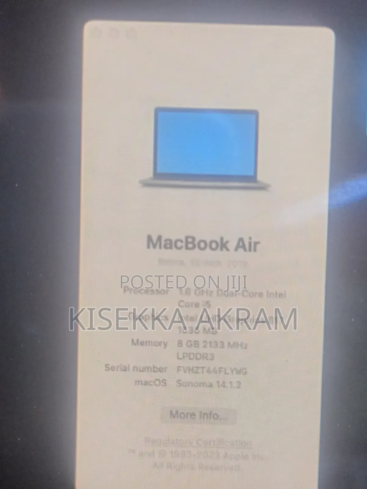 Laptop Apple MacBook Air 8GB Apple M2 SSD 128GB