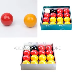 Aramith Casino Red and Yellow English Pool Ball Set