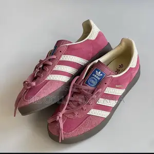 Original Pink Adidas Gazelle Indoor Suede Sneakers