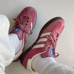 Original Pink Adidas Gazelle Indoor Suede Sneakers