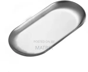 Serving Tray Stainless Steel Gold Dining Dessert Plate