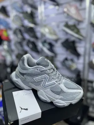 Original Grey New Balance 9060 Chunky Sneakers