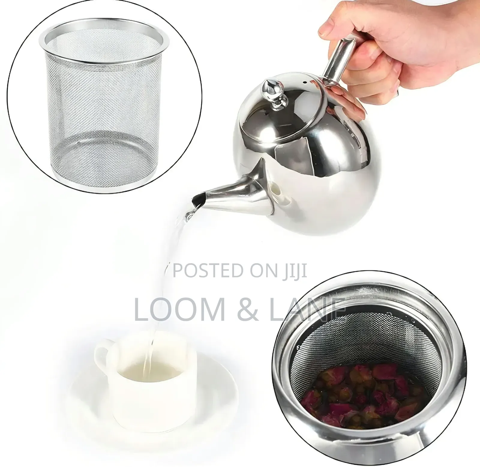 1litre Stainless Steel Teapot With Infuser