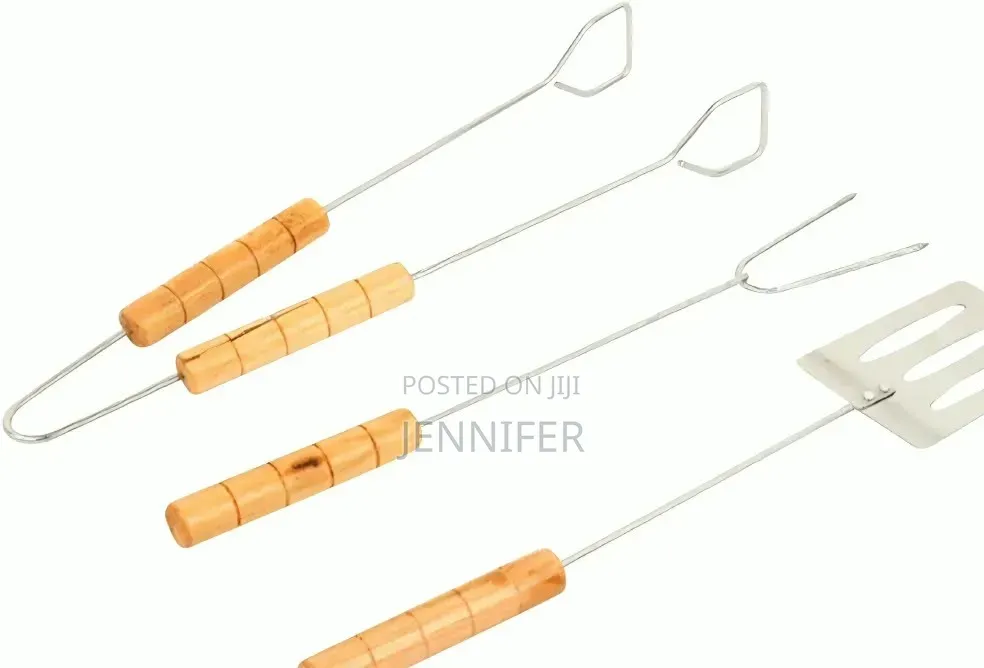 3-Piece Stainless Steel Barbecue Tool Set
