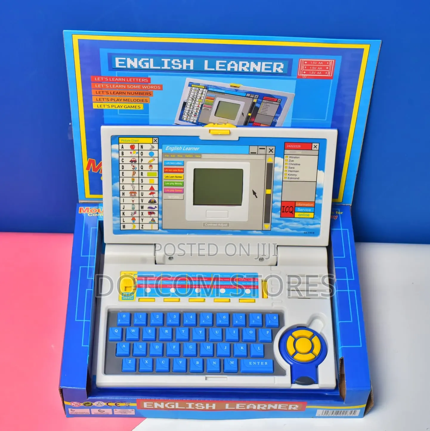 Kid's English Learner Laptop With 20 Good Activities