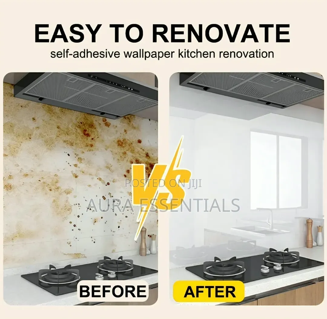 5pcs Marble Wallpaper PVC 3D Self Adhesive Wall Sticker