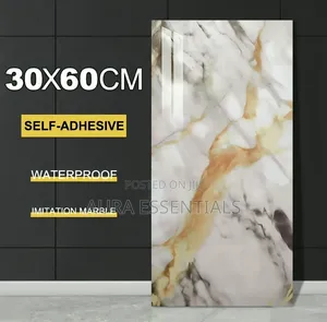 5pcs Marble Wallpaper PVC 3D Self Adhesive Wall Sticker