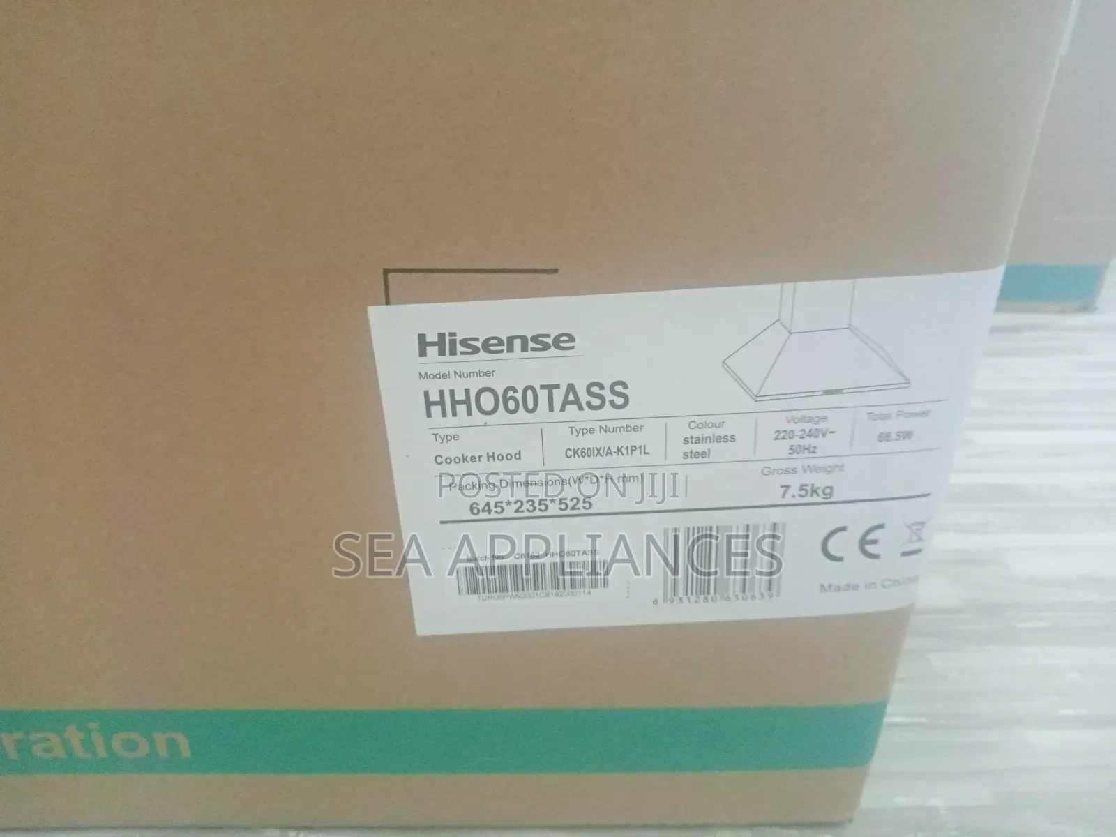 Hisense Chimney Hood 60x60