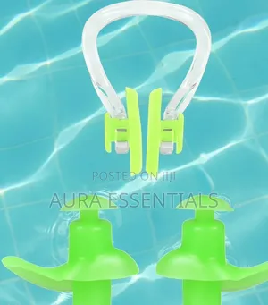 Reusable Swimming Ear Plugs With Nose Clip for Adults & Kids