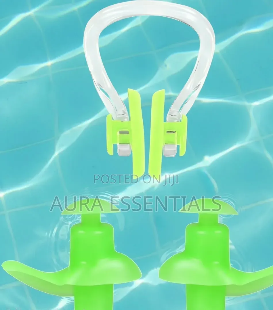 Reusable Swimming Ear Plugs With Nose Clip for Adults & Kids