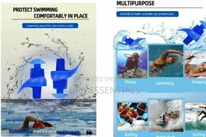 Reusable Swimming Ear Plugs With Nose Clip for Adults & Kids