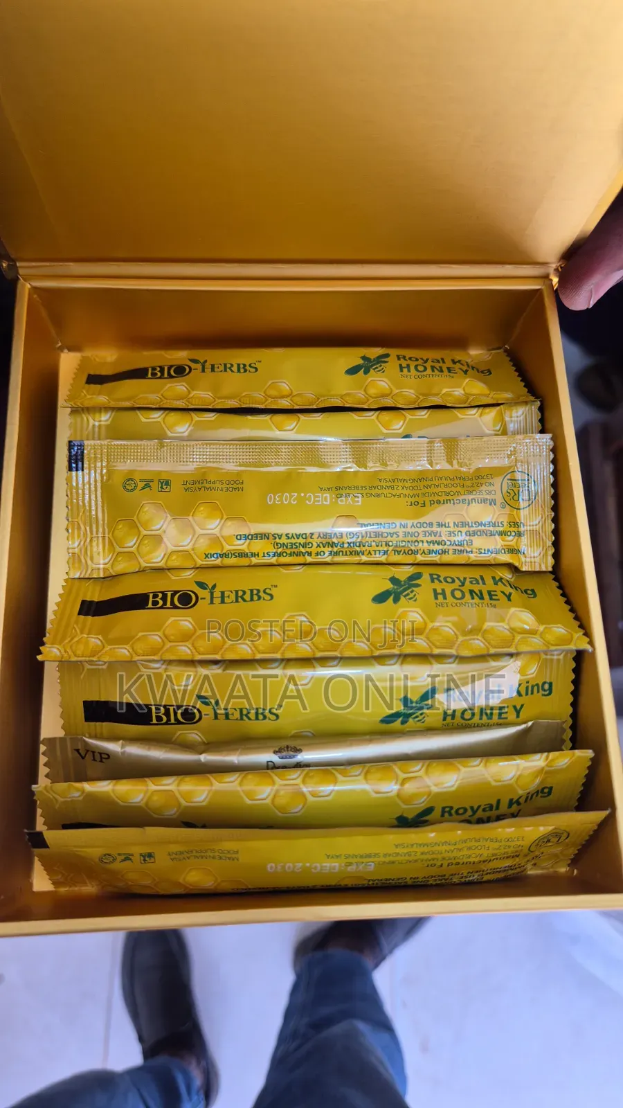 BIO HERBS ROYAL KING HONEY Strong Man Vitality Sex Prowess-(1 PC, 15g)