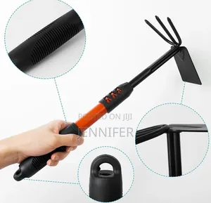 2-in-1 Garden Hoe and 3-Prong Hand Cultivator
