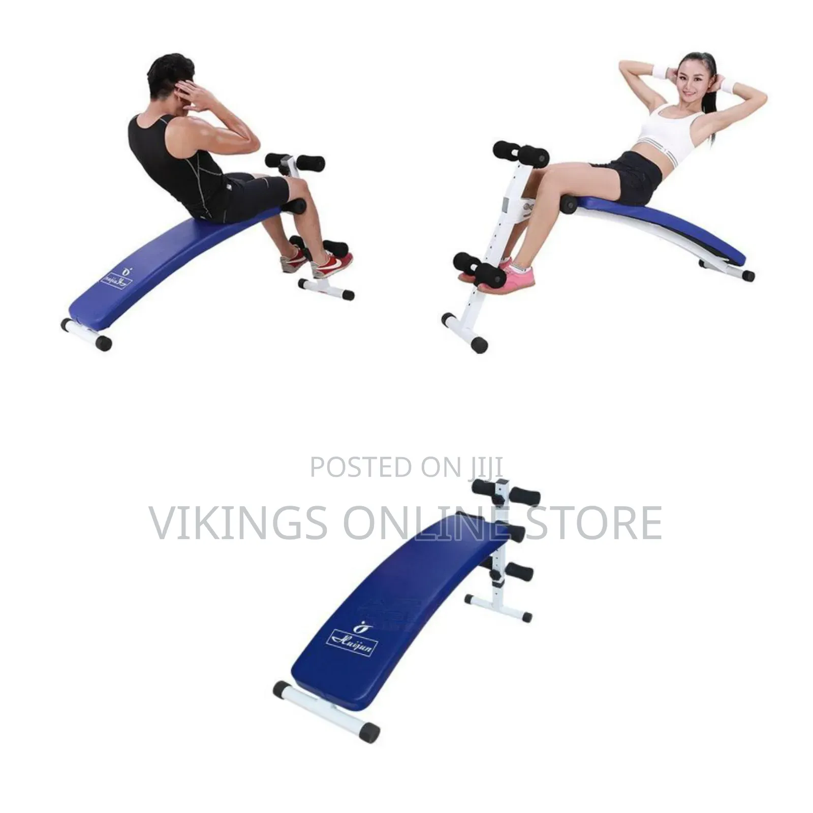 Folding Workout Supine Board,an Adjustable Curve Incline Sit-Up Bench