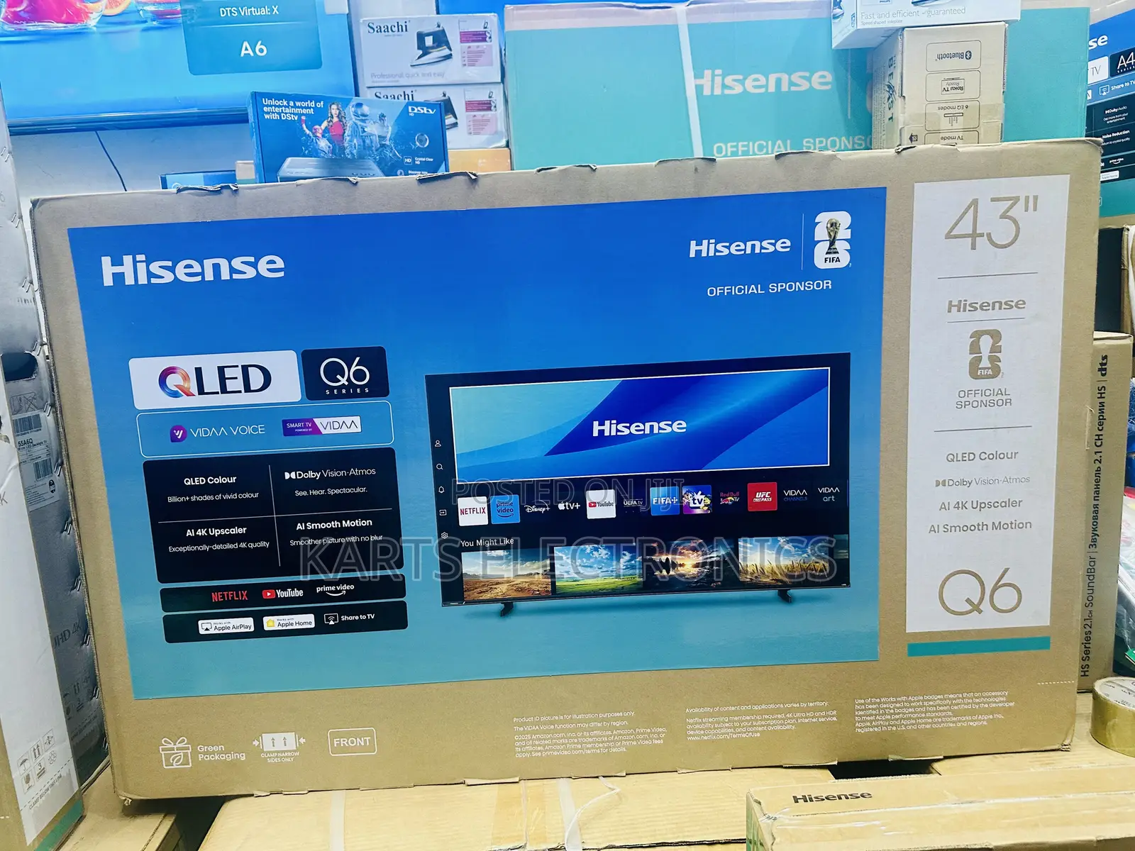 Hisense 43 Inch A6series 4k Smart TV