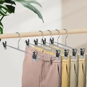 10 Trouser Hangers, Pants Hangers, Clip Hanger