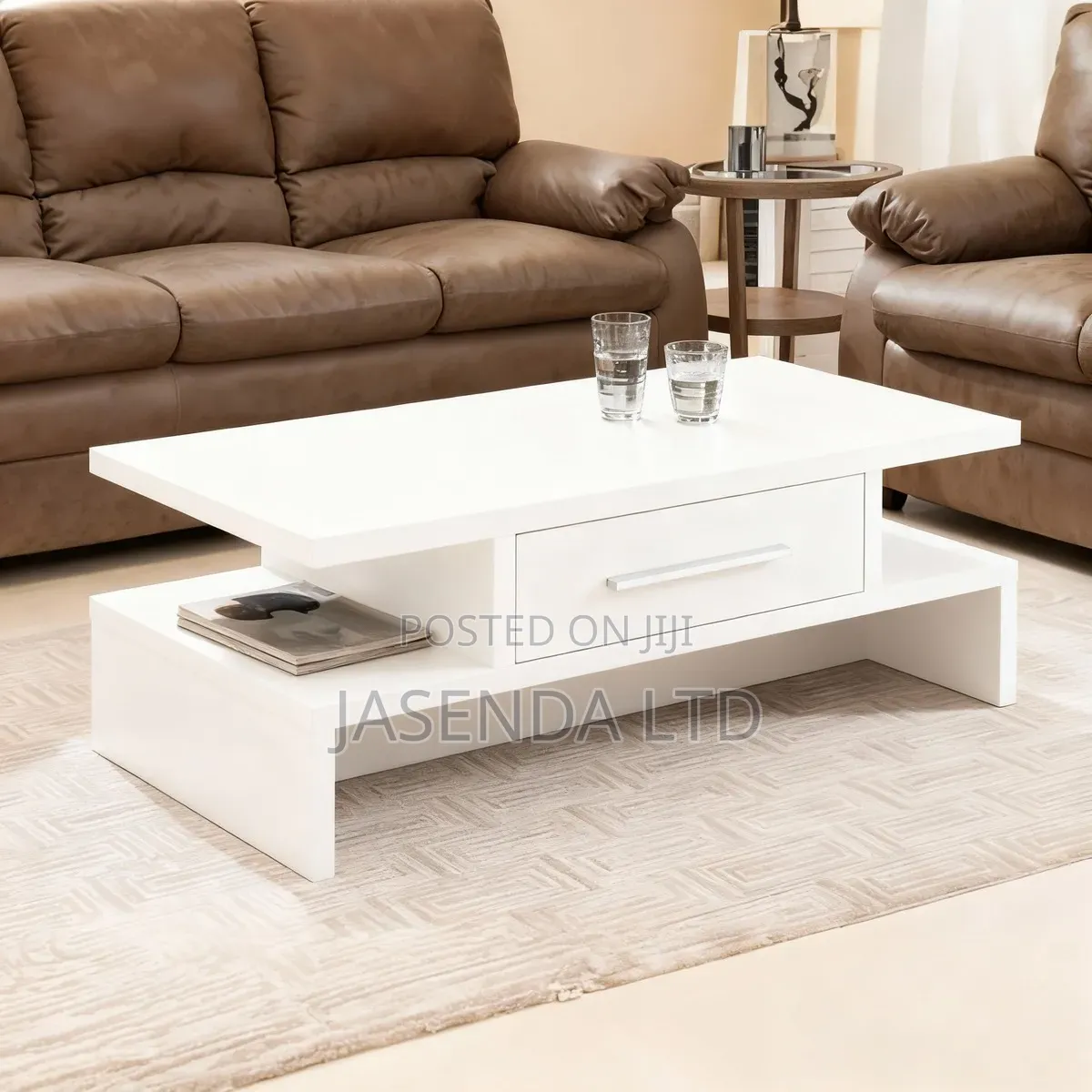Modern Coffee Table With Storage Center Table for Living Room