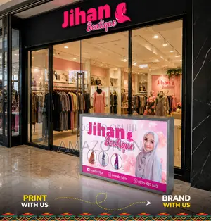Shop Signage Light Box + Free Receipt Book