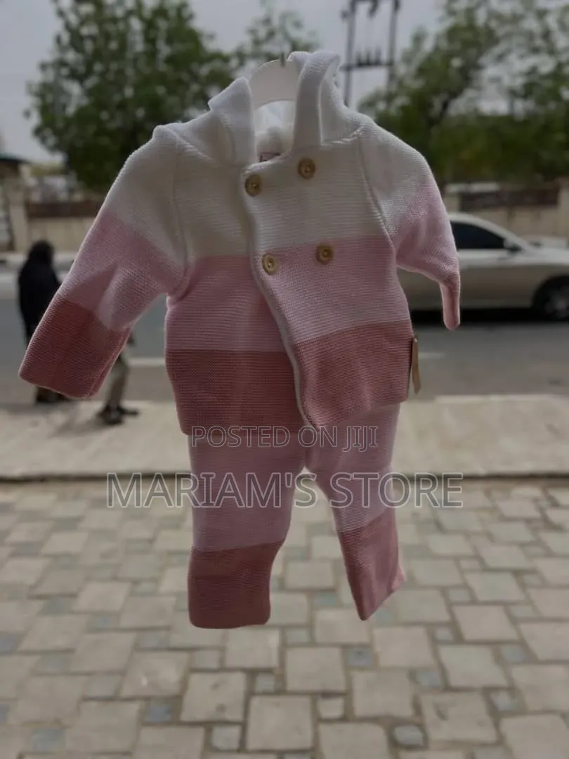 Knitted Baby Two-Piece Set .