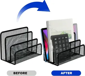 Vertical Metal Mesh Desk Organiser
