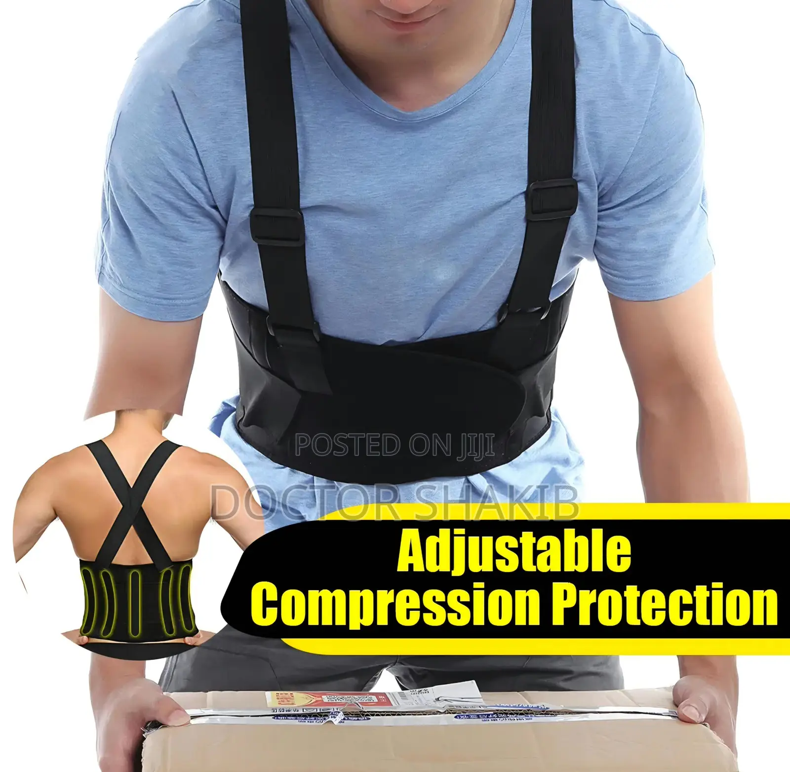 Adjustable Industrial Back Support Belt