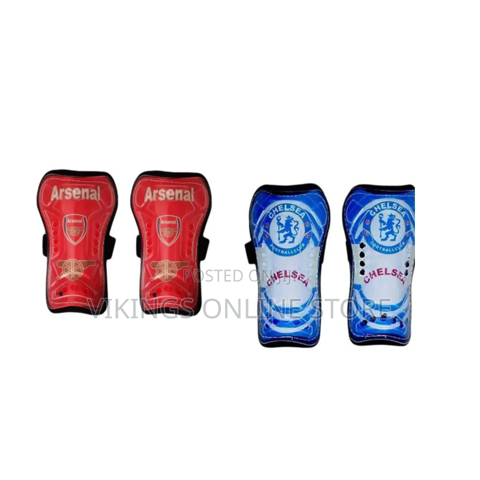 Chelsea Football Club Shin Guards Designed for Soccer Protection