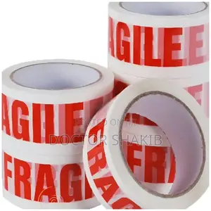 Fragile Tape Red Text Colour Parcel  Tape 48MMx10m