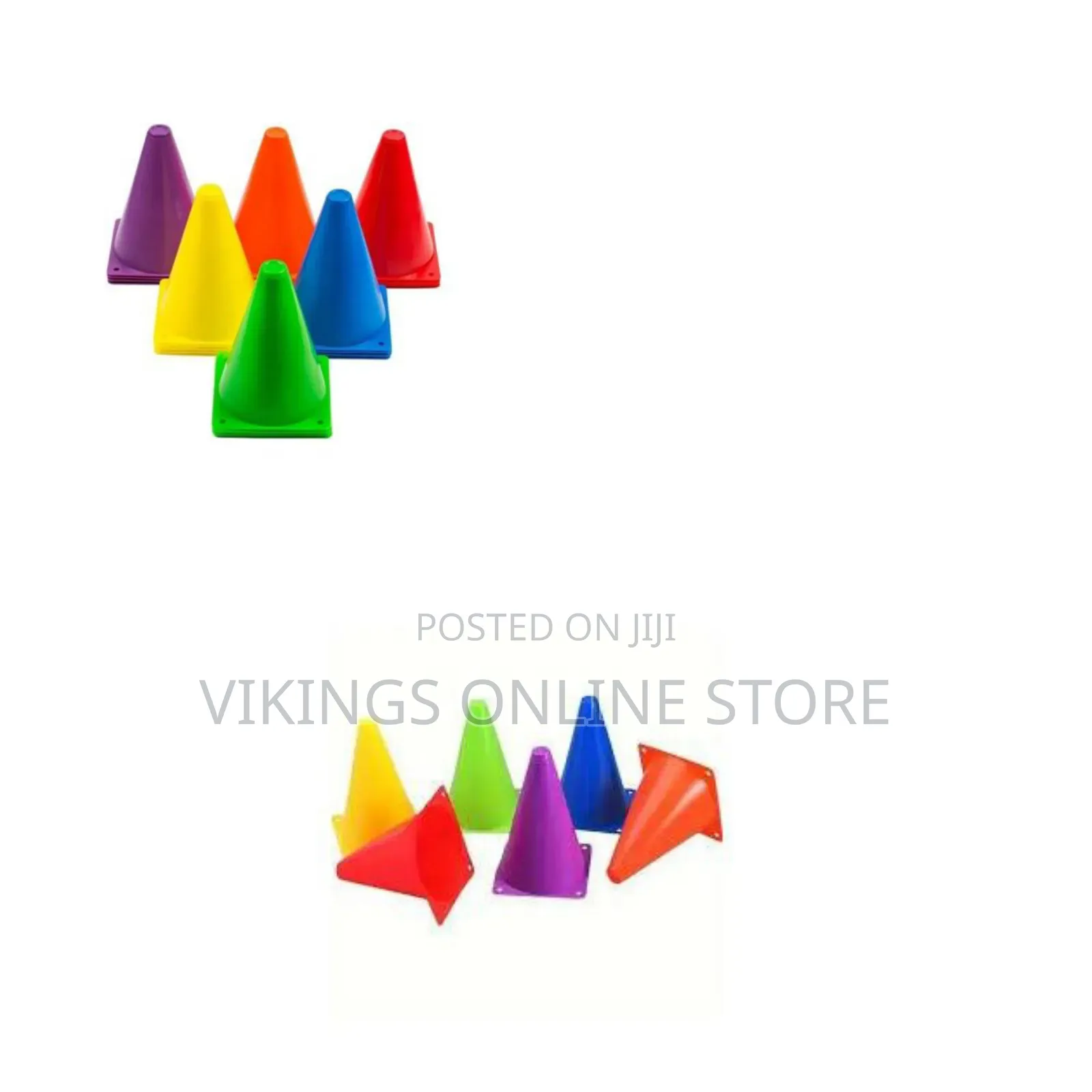 Multi-Colored Plastic Training Cones