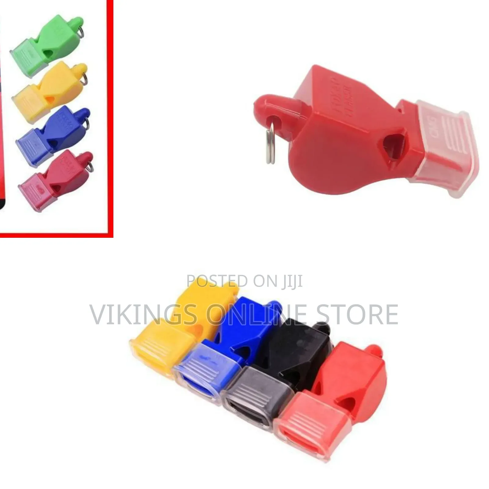 Plastic Pealess Sports Whistles