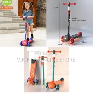 Three-Wheeled Kick Scooter